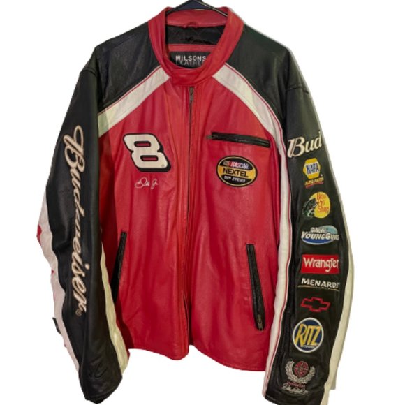 Chase Authentics Other - Vintage Chase Authentic Wilsons Leather Dale Earnhardt Jr Budweiser Jacket